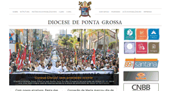 Desktop Screenshot of diocesepontagrossa.com.br